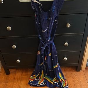 Anthropologie lighthouse, print dress. Size 8.